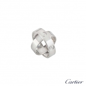 Cartier?White Gold Spicy Love Ring Size 54